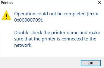 windows 10 default printer registry