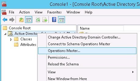 schema master role transfer