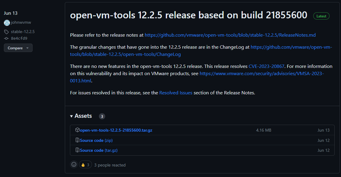 Install Open VM Tools