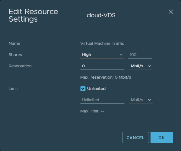 vcenter distributed switch