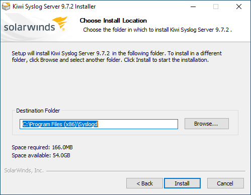 solarwinds kiwi syslog server