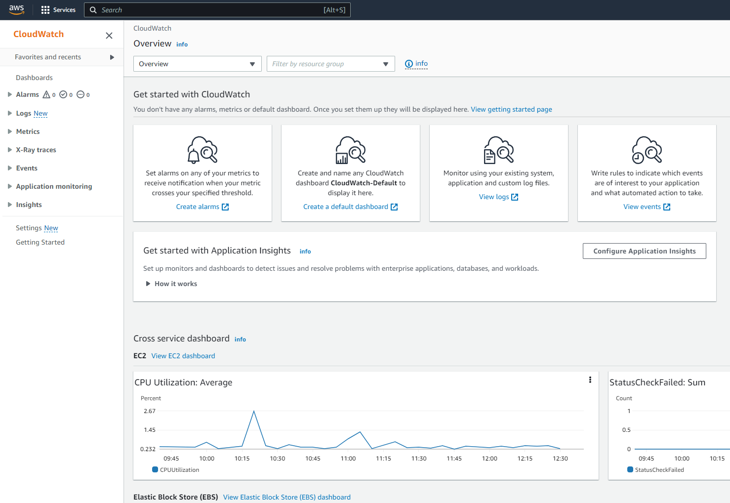 aws cli cloudwatch alarm