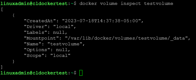 docker mount volume