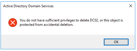 metadata cleanup domain controllermetadata cleanup domain controller