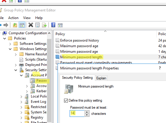 active directory password complexity