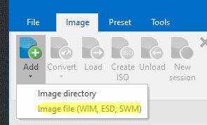 install esd to wim