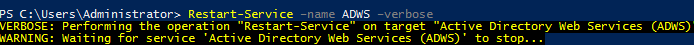 get-aduser : unable to contact the server. this may be because this server does not exist, it is currently down, or it does not have the active directory web services running.