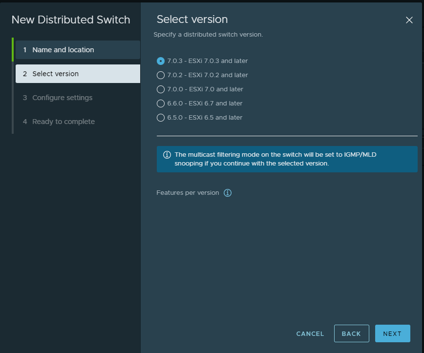 vmware dvswitch