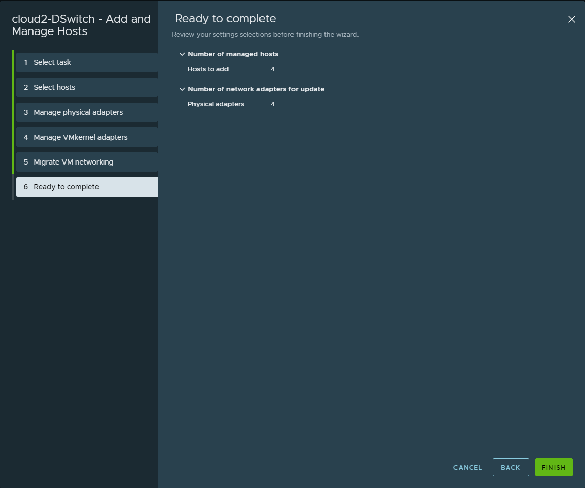 vmware distributed switch configuration