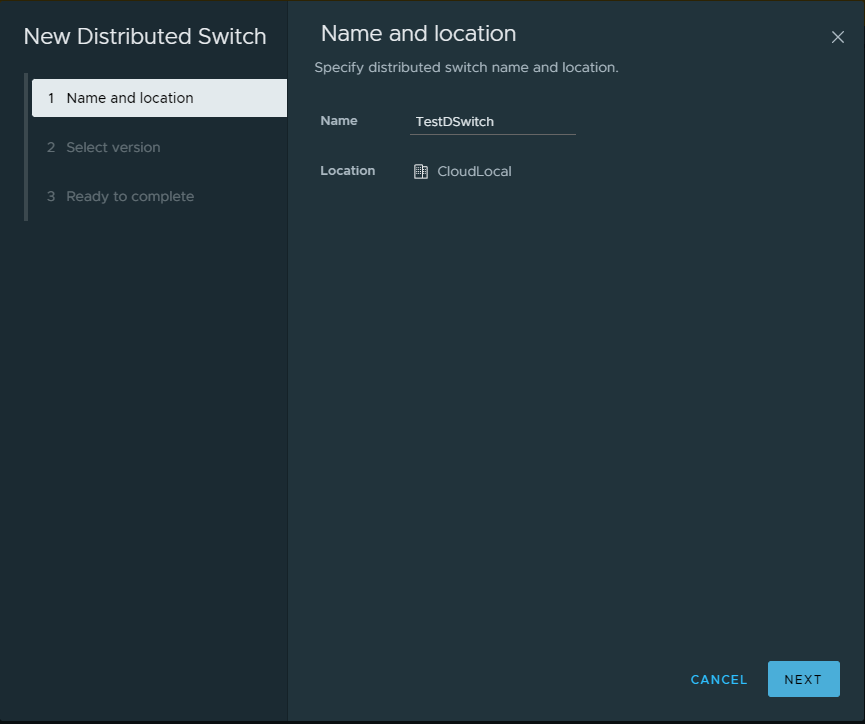 vmware distributed switch