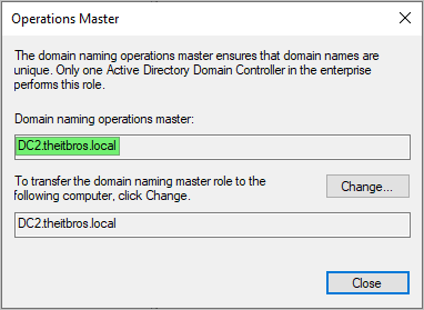 fsmo roles transfer