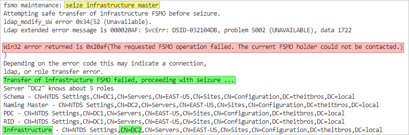 sieze fsmo roles