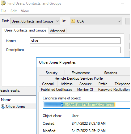 change username active directory