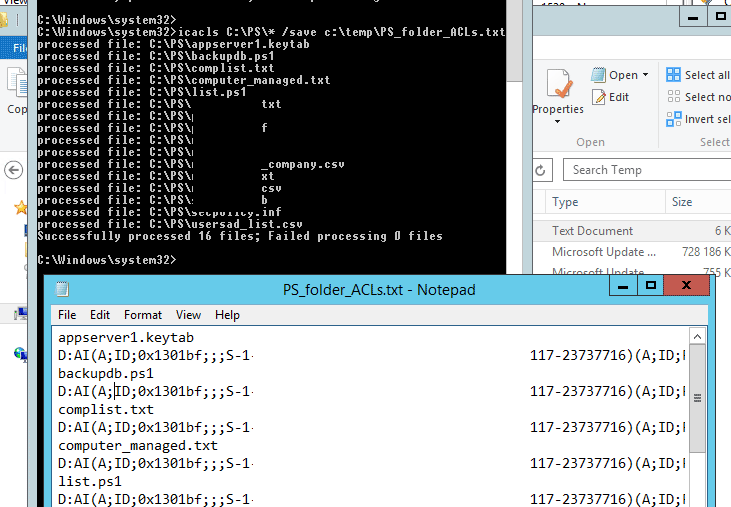 icacls view permissions