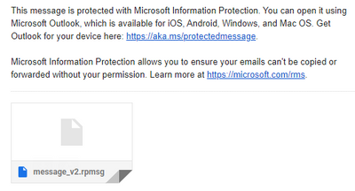 you don't have permission to view this message office 365 encryption