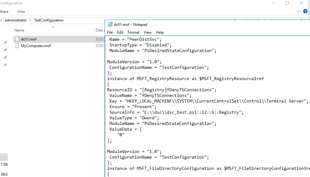 desired state configuration