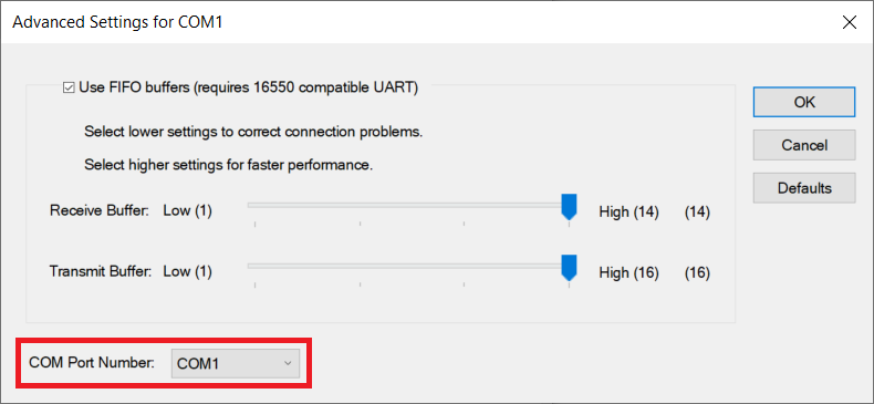 com port already in use