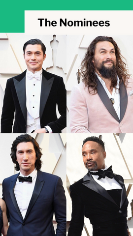 The Nominees - Henry Golding, Jason Momoa, Adam Driver, Billy Porter