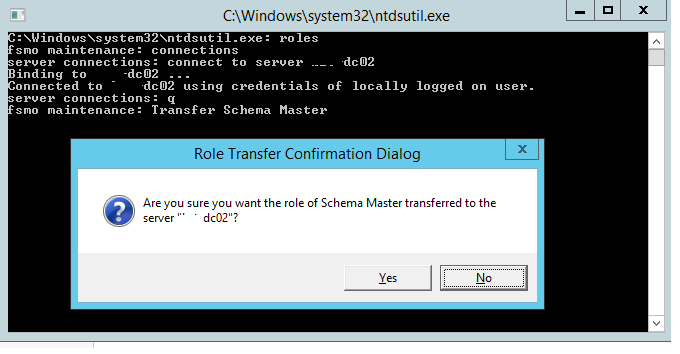 transfer the schema master role