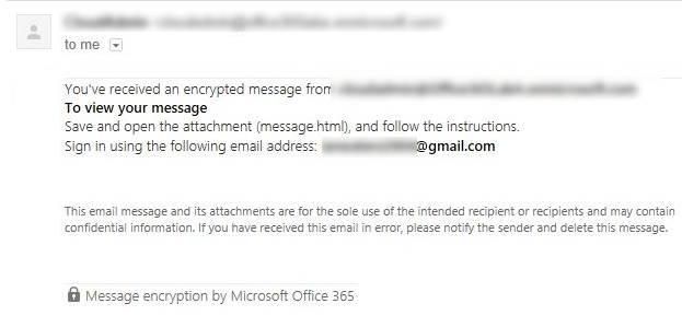 outlook encrypted email not opening