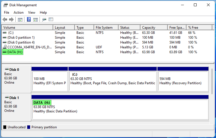 disk management change drive letter