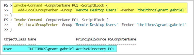 remote desktop security group policy