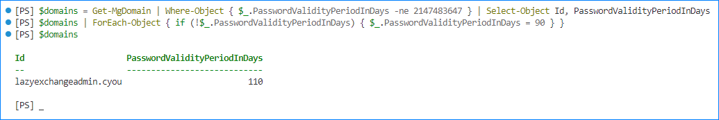 password expiry notification email microsoft 365 powershell