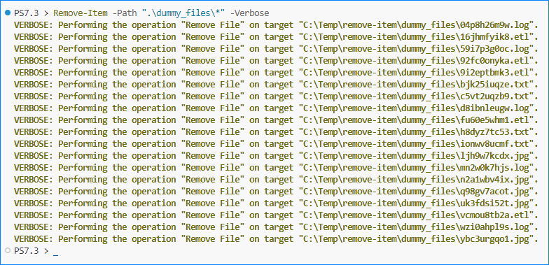 powershell delete folder