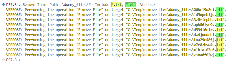 powershell delete folder and contents