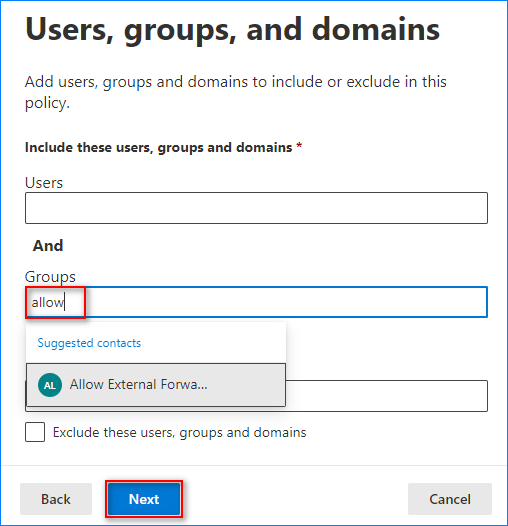 o365 enable external forwarding