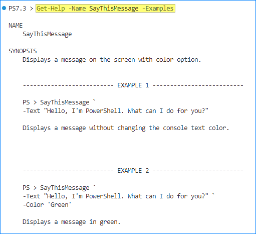 how to comment in powershell ise