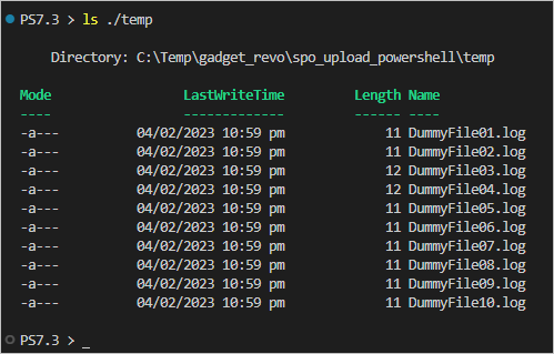 powershell copy file to sharepoint online