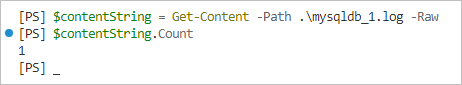 powershell readcount