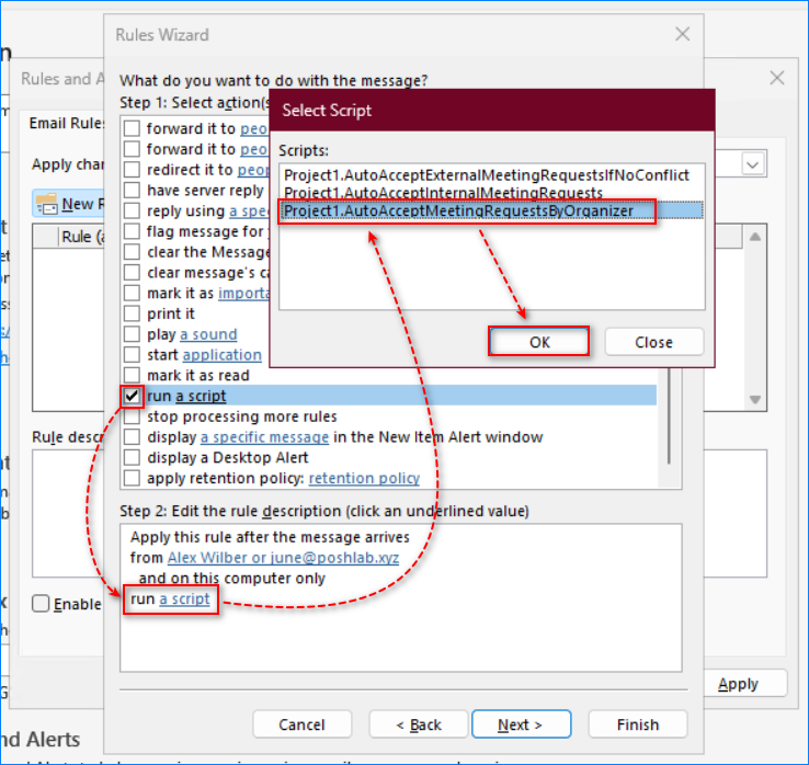 outlook automatically accepting meeting invites