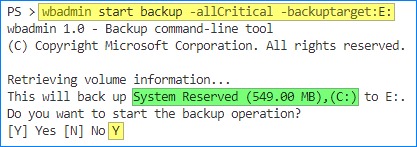 powershell windows backup