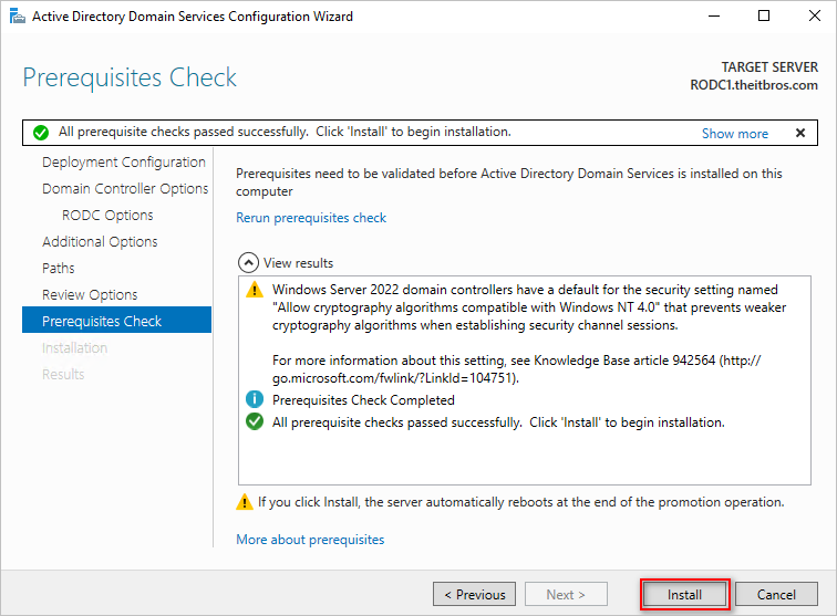 domain controller read only