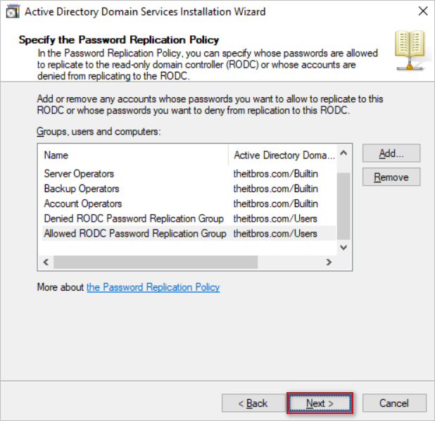 convert domain controller to read only