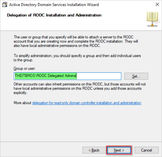 what is rodc server