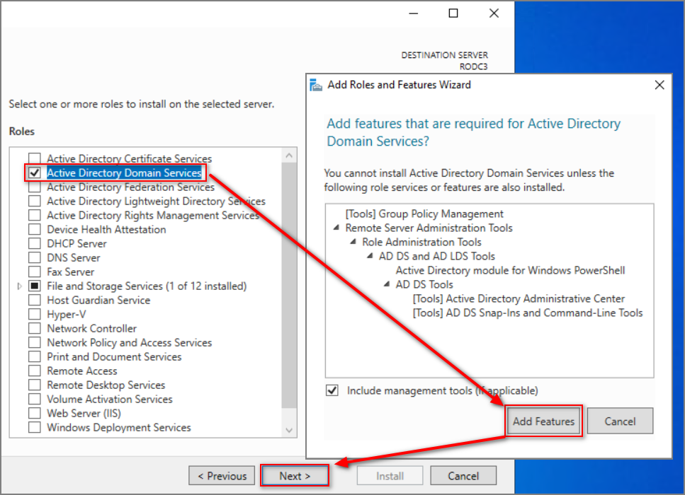 active directory domain services configuration wizard