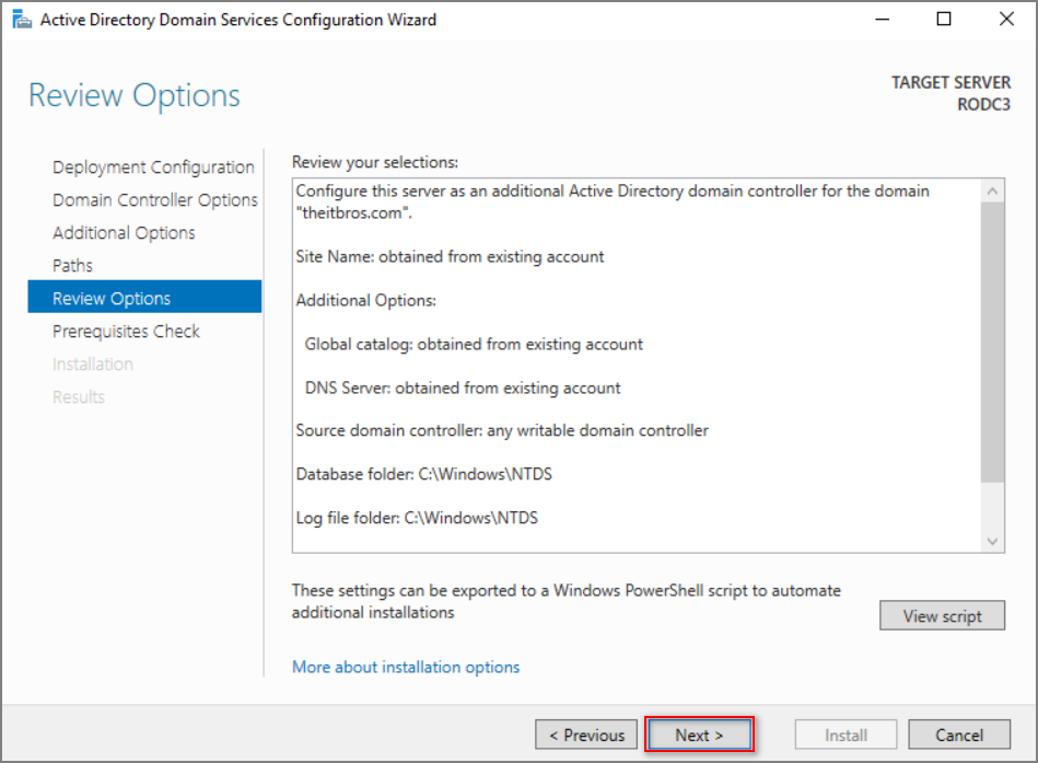 ro domain controller