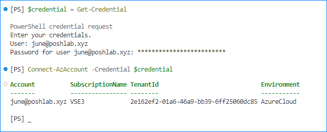 connect azure powershell