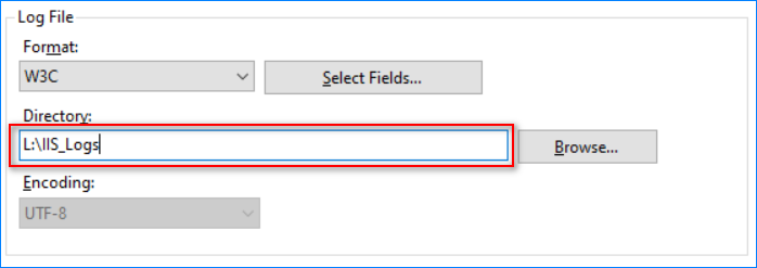 iis log configuration