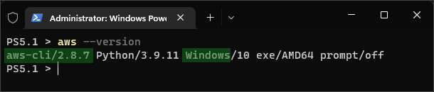 windows aws cli