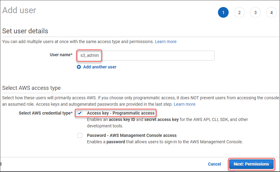 aws cli setup