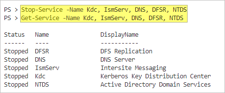 ntdsutil list domain controllers