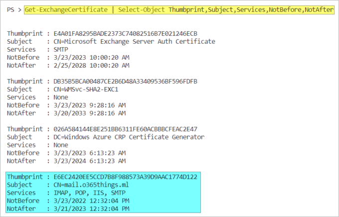 exchange renew certificate