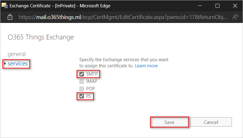 exchange server certificate expired