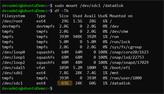 expand azure vm disk