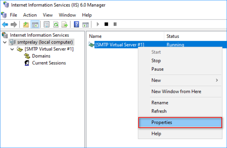 iis smtp relay