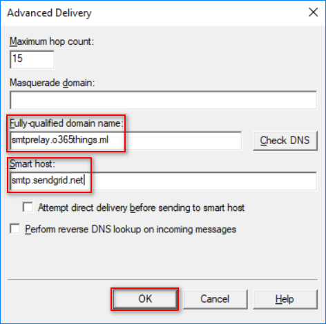 setup smtp relay iis